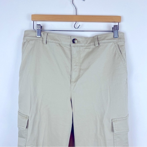 NWT Loft Structured Cargo Pants in Twill - Picture 5 of 6